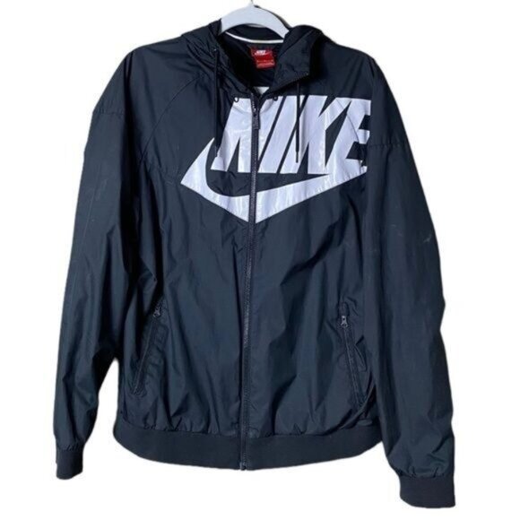 Vtg Nike GX1 Triple Windrunner Jacket Medium Sportswear Black Red Tag Active - Picture 1 of 10